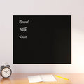 Pizarra magnética de pared vidrio templado negro 100x60 cm
