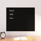 Pizarra magnética de pared vidrio templado negro 100x60 cm