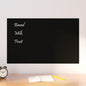 Black Tempered Glass Magnetic Wall-Mounted Whiteboard 100x60 cm