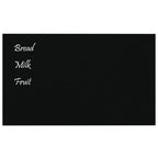 Pizarra magnética de pared vidrio templado negro 100x60 cm