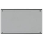 Pizarra magnética de pared vidrio templado negro 100x60 cm