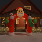 Puerta de arco inflable de Navidad con LED 260 cm