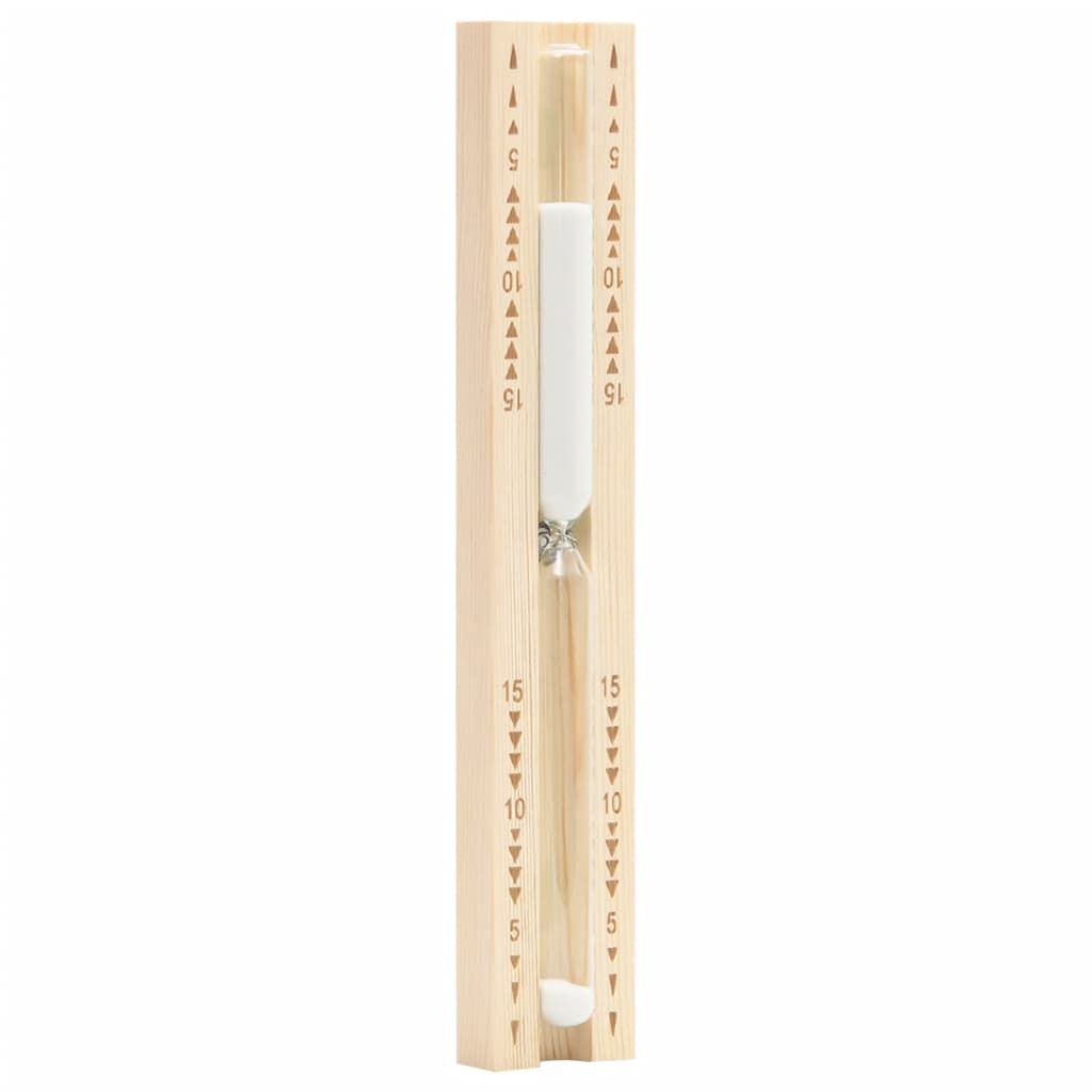 Reloj de arena para sauna 15 minutos madera maciza de pino