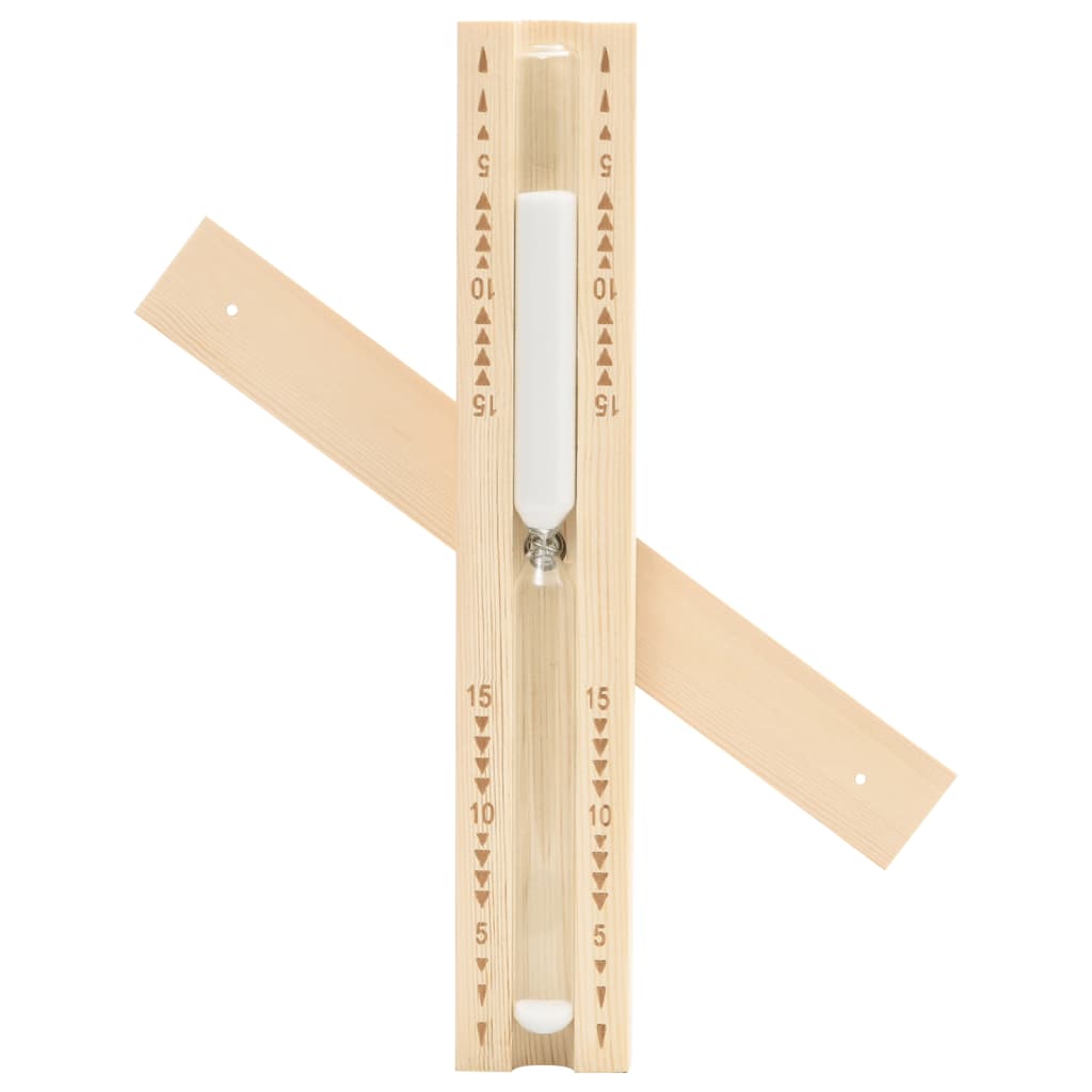 Reloj de arena para sauna 15 minutos madera maciza de pino