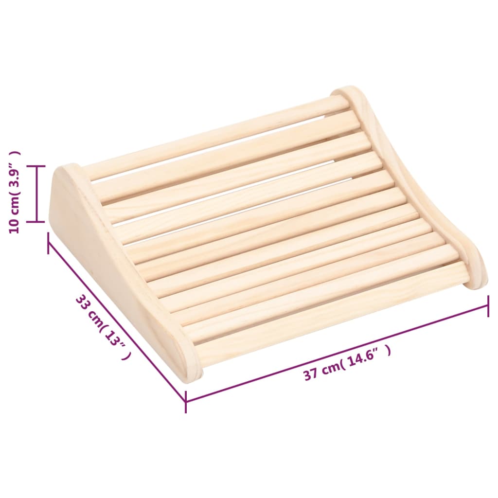 Reposacabezas para sauna madera maciza de pino