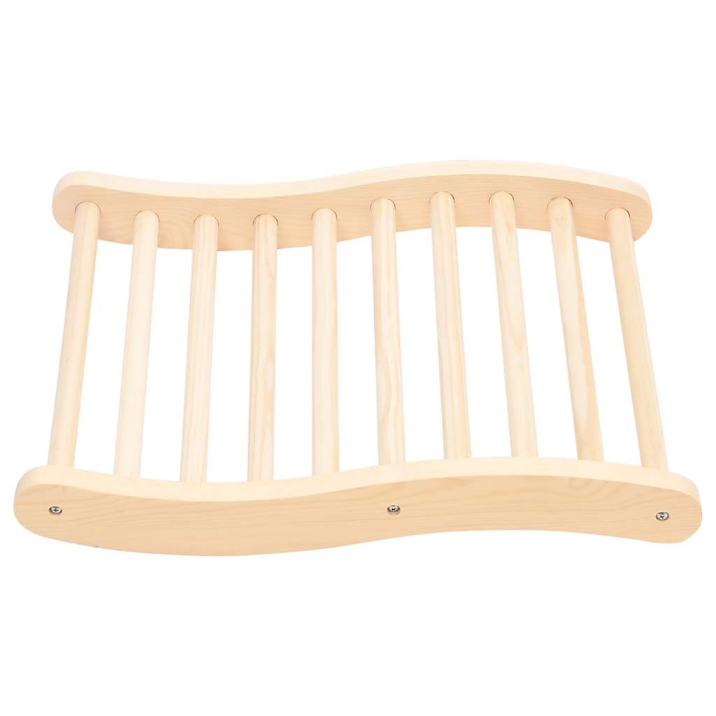 Respaldo de sauna madera maciza de pino en forma de S