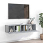 2-piece TV cabinet set smoked oak plywood