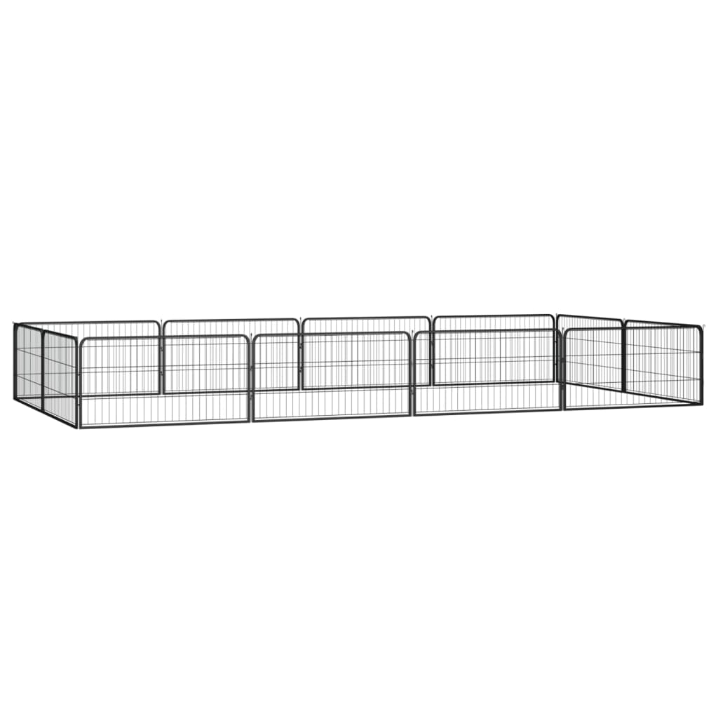 4-panel powder-coated steel dog pen
