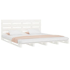Cama sin colchón madera maciza de pino blanca 180x200 cm