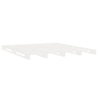 Cama sin colchón madera maciza de pino blanca 180x200 cm