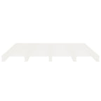 Cama sin colchón madera maciza de pino blanca 180x200 cm
