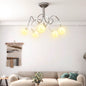 Ceiling light with wire shades 5 G9 LED bulbs