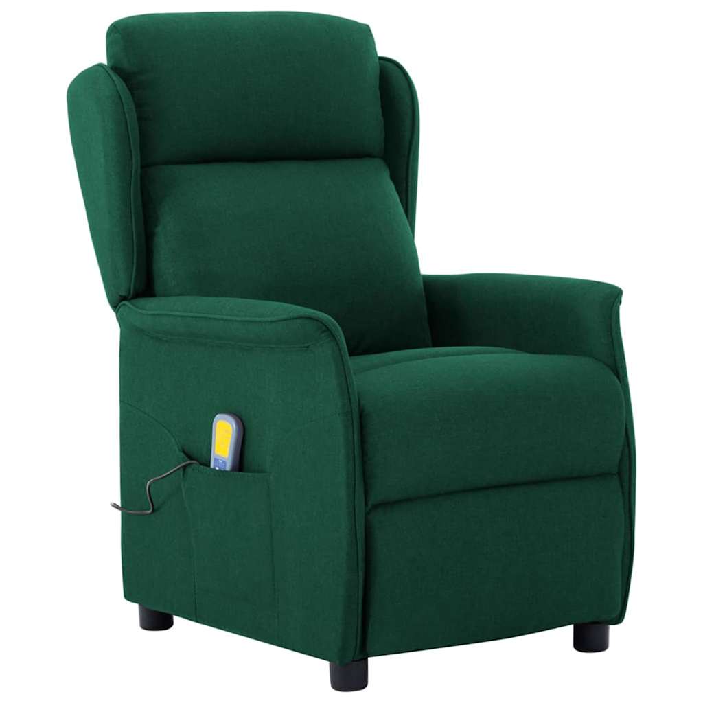 Silla de masaje con cojín Crema 93.5 x 67.5 x 101.5 cm tela