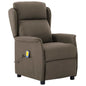 Cadeira de Massagens com Almofada Creme 93.5 x 67.5 x 101.5 cm tecido