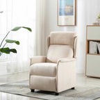 Silla de masaje con cojín Crema 93.5 x 67.5 x 101.5 cm tela