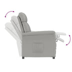 sillón Gris Claro Microfibra