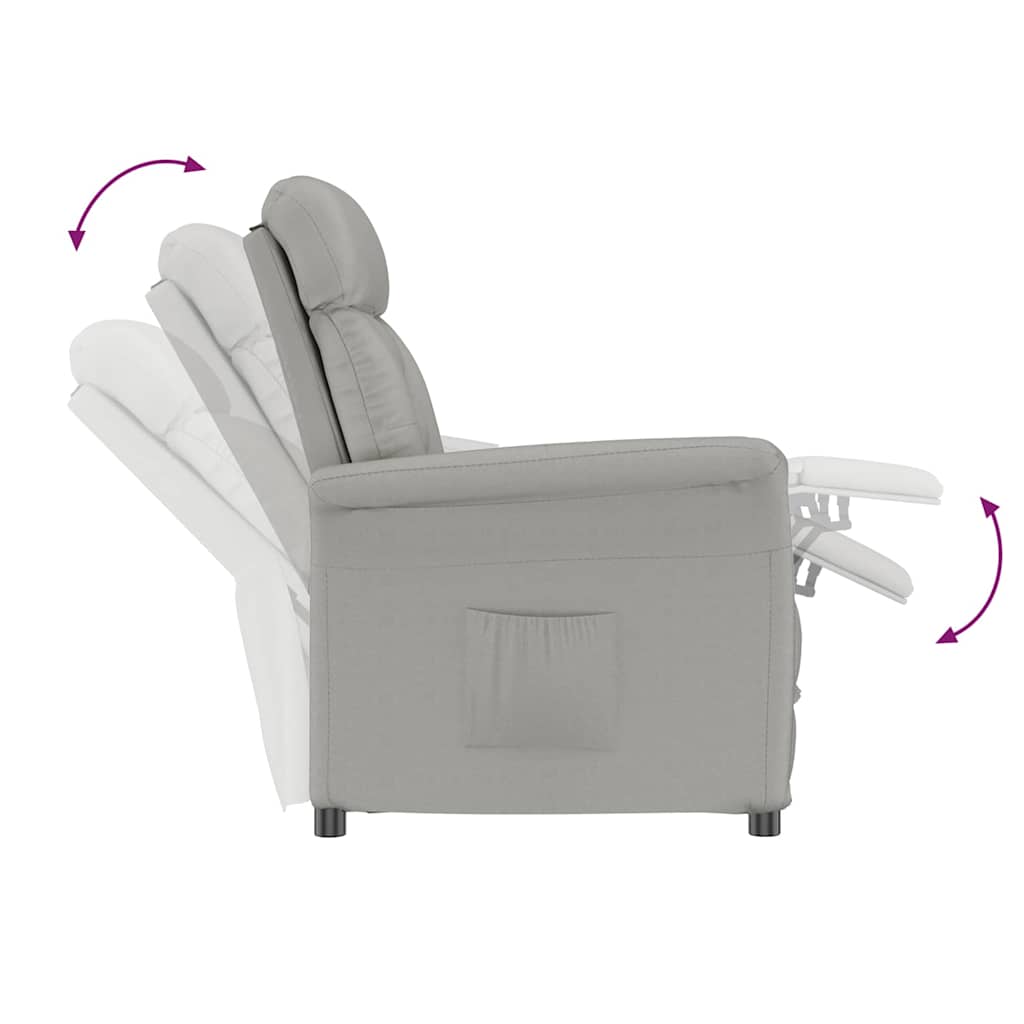 sillón Gris Claro Microfibra