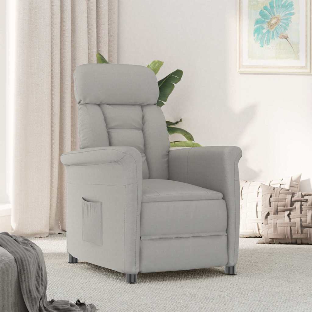 sillón Gris Claro Microfibra