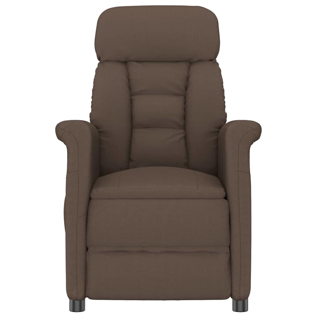 Silla de masaje con cojín Crema 93.5 x 67.5 x 101.5 cm tela