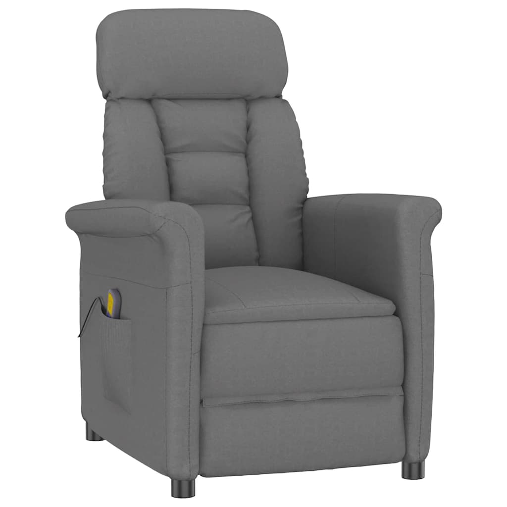Silla de masaje con cojín Crema 93.5 x 67.5 x 101.5 cm tela