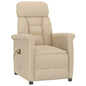 Cadeira de Massagens com Almofada Creme 93.5 x 67.5 x 101.5 cm tecido