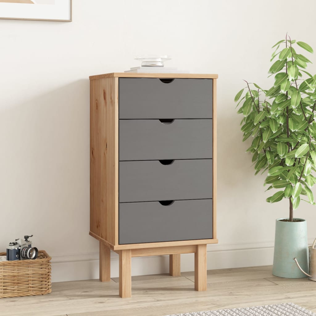 Cajonera OTTA madera maciza de pino 111x43x73,5 cm