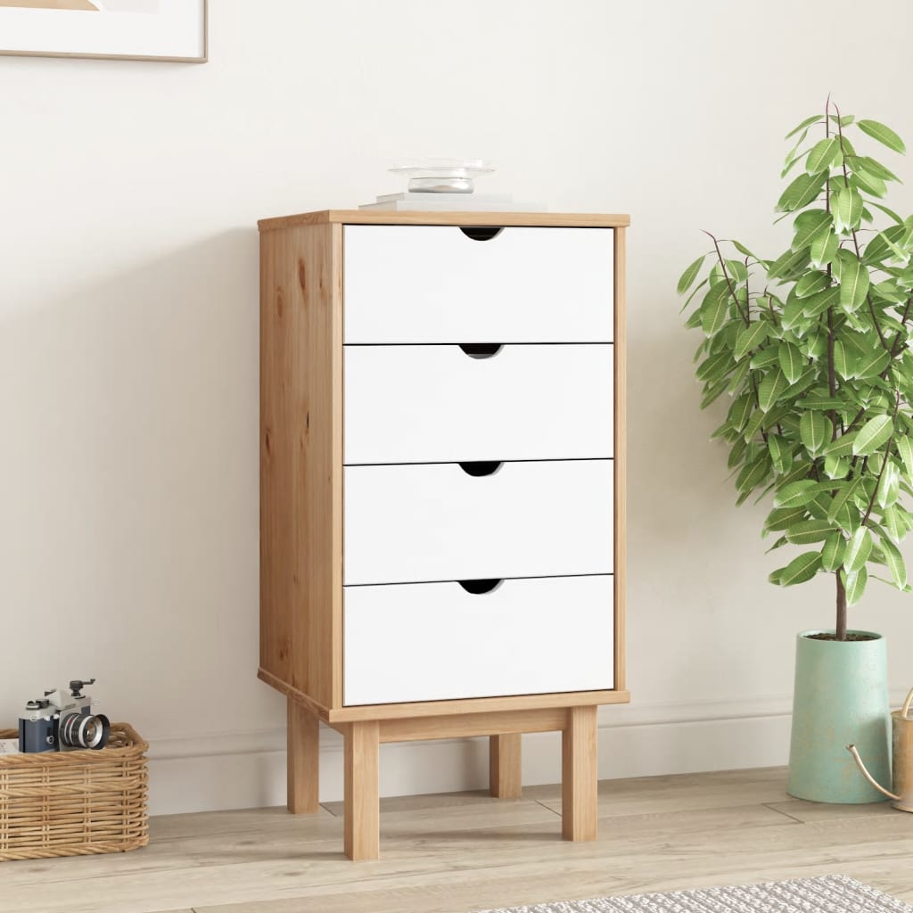 Cajonera OTTA madera maciza de pino 111x43x73,5 cm