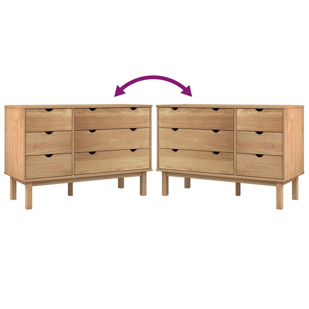 Cajonera OTTA madera maciza de pino 111x43x73,5 cm