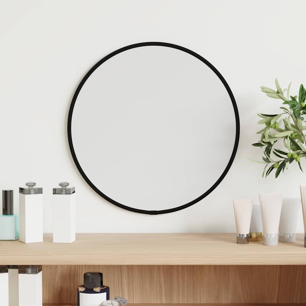 Espejo de pared arco de hierro negro 100x110 cm