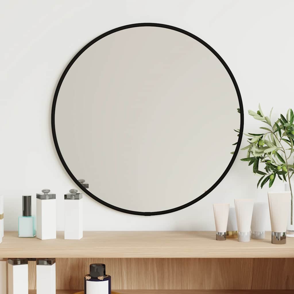 Espejo de pared arco de hierro negro 100x110 cm