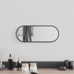 Espejo de pared arco de hierro negro 100x110 cm