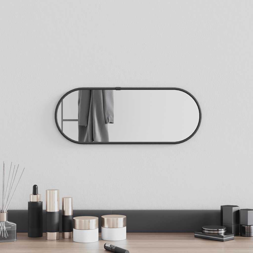 Espejo de pared arco de hierro negro 100x110 cm