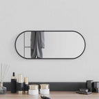 Espejo de pared arco de hierro negro 100x110 cm