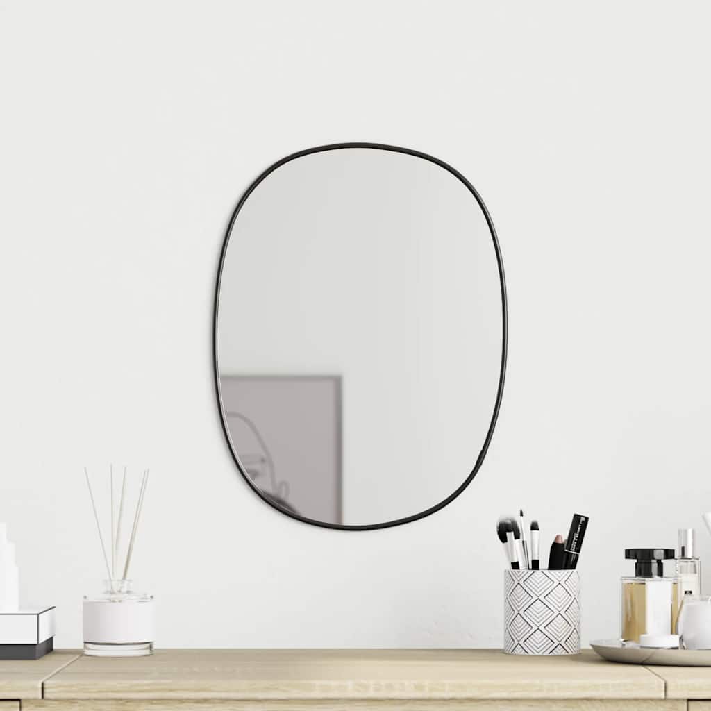 Espejo de pared arco de hierro negro 100x110 cm