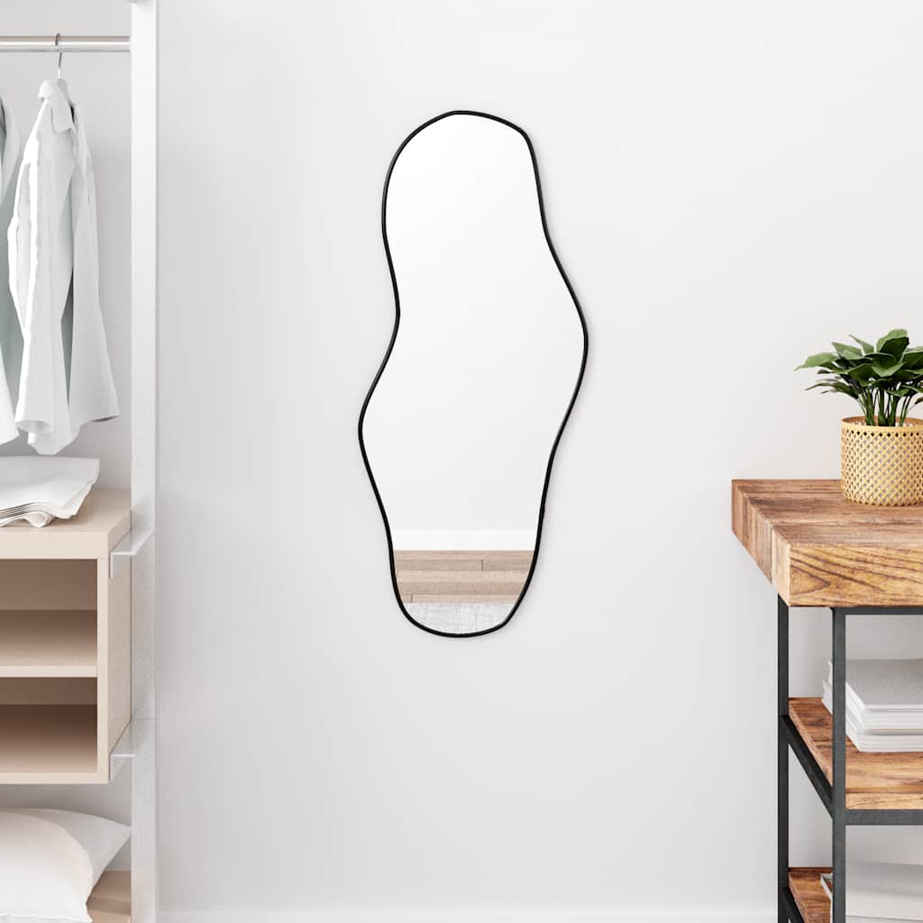 Espejo de pared arco de hierro negro 100x110 cm