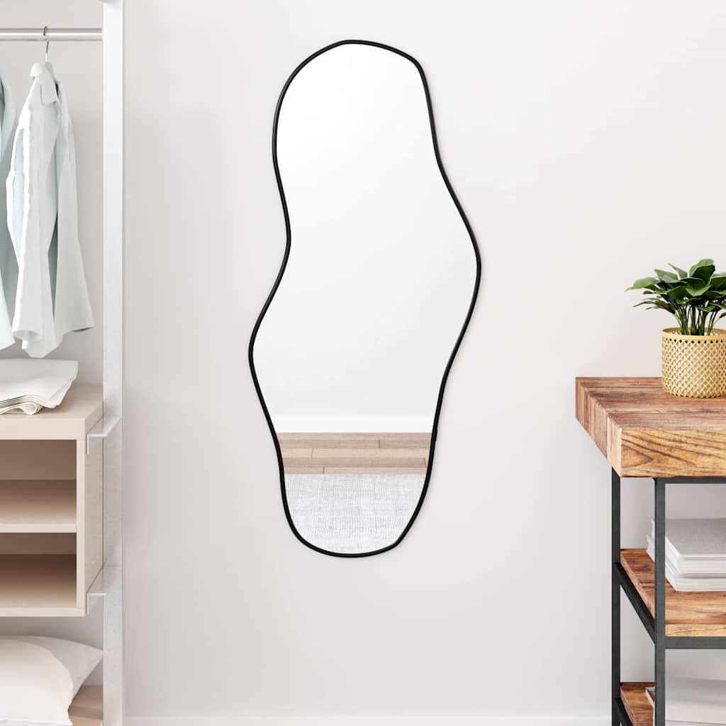 Espejo de pared arco de hierro negro 100x110 cm