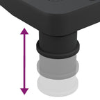 Soporte para monitor negro 33,5x34x10,5 cm