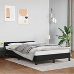 Cama con cabecero madera de ingeniería blanca 90x190 cm