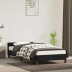 Cama con cabecero madera de ingeniería blanca 90x190 cm