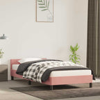 Cama con cabecero madera de ingeniería blanca 90x190 cm
