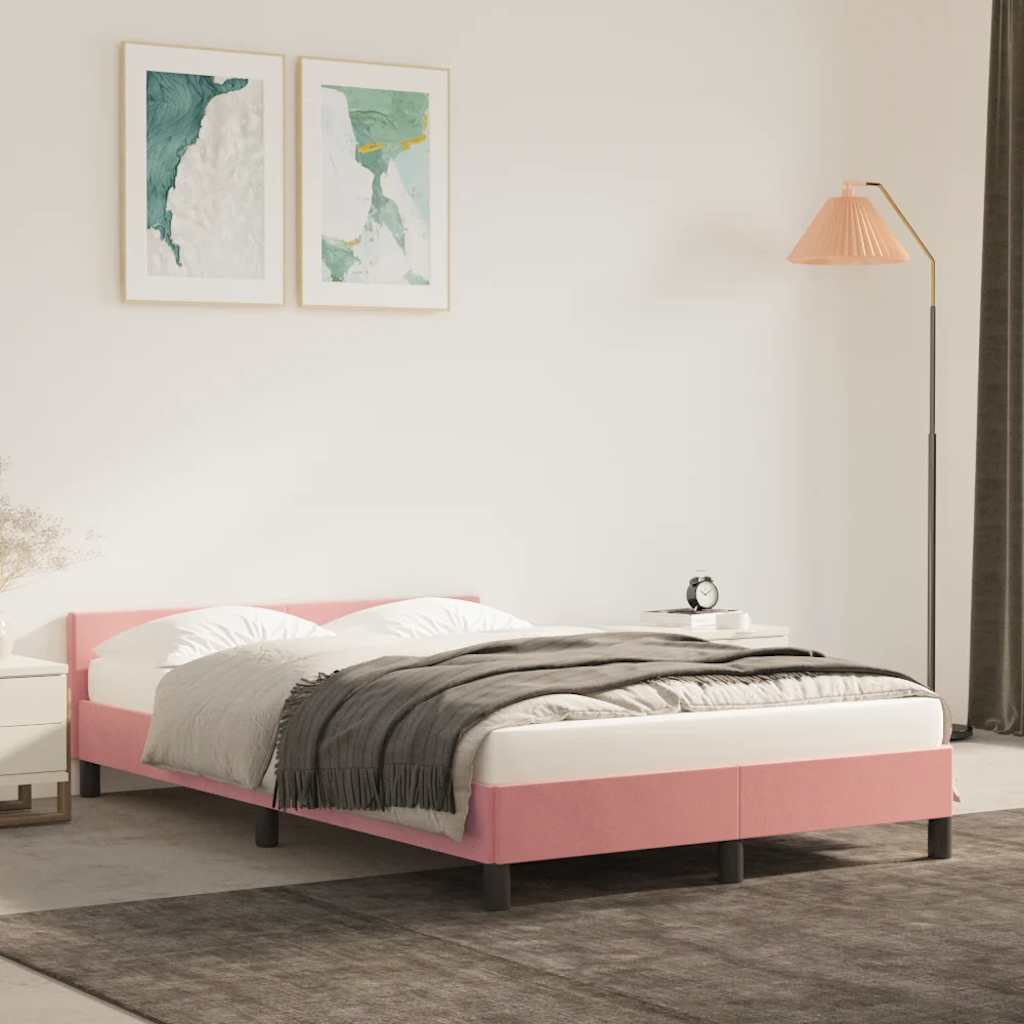 Cama con cabecero madera de ingeniería blanca 90x190 cm