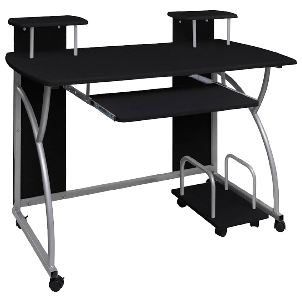 Plywood white computer desk 110x52x88.5 cm