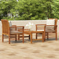 Set de muebles de jardín 4 pzas y cojines ratán sintético gris
