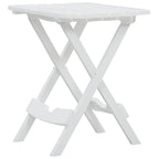 Juego de comedor para jardín 3 piezas polipropileno blanco