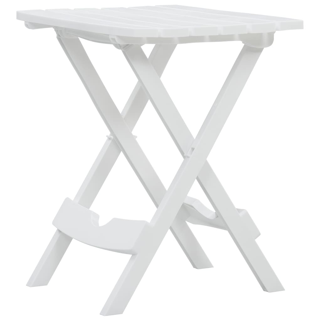 Juego de comedor para jardín 3 piezas polipropileno blanco