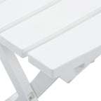Juego de comedor para jardín 3 piezas polipropileno blanco