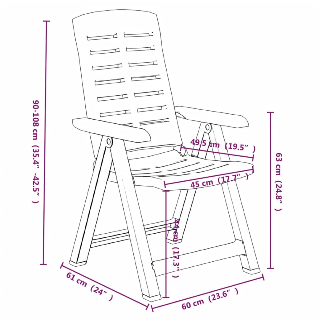 Juego de comedor para jardín 3 piezas polipropileno blanco