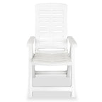 Juego de comedor para jardín 3 piezas polipropileno blanco