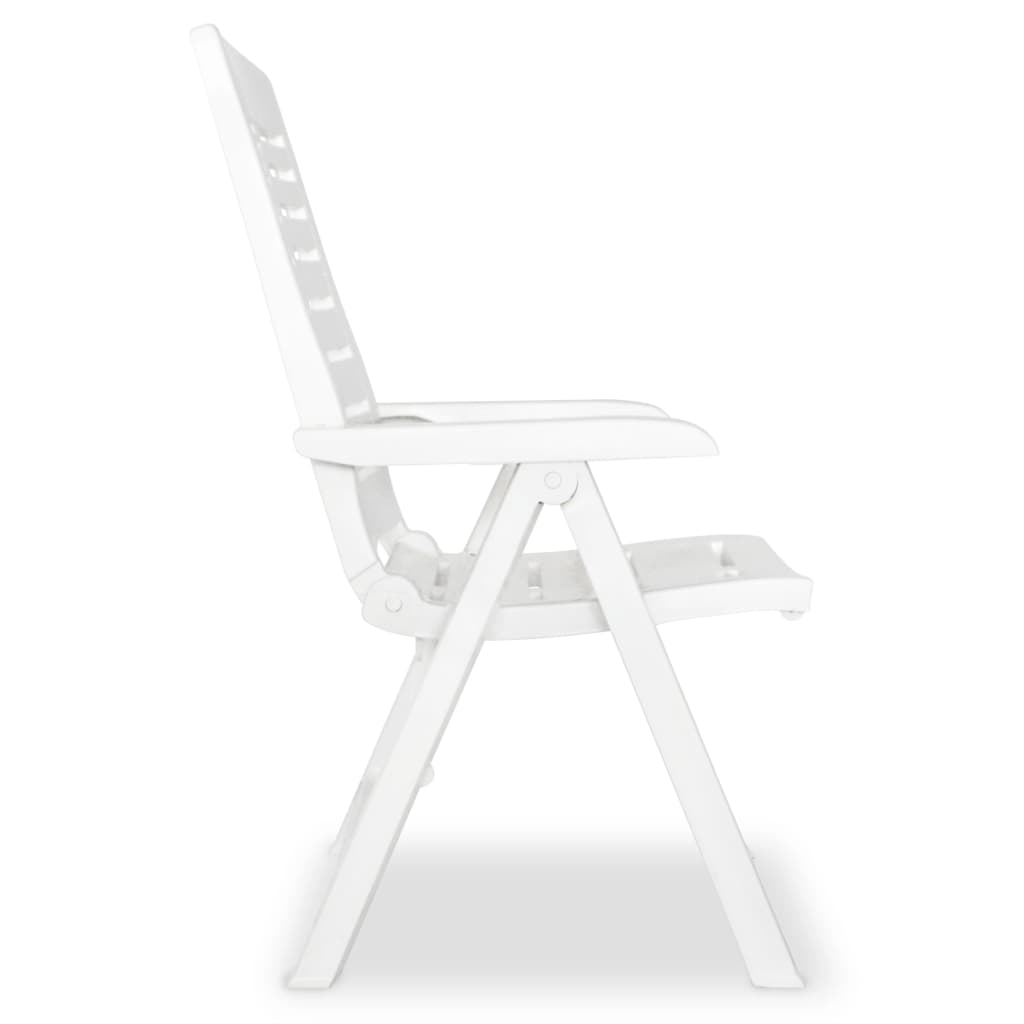 Juego de comedor para jardín 3 piezas polipropileno blanco