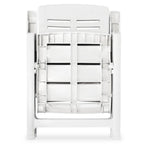 Juego de comedor para jardín 3 piezas polipropileno blanco